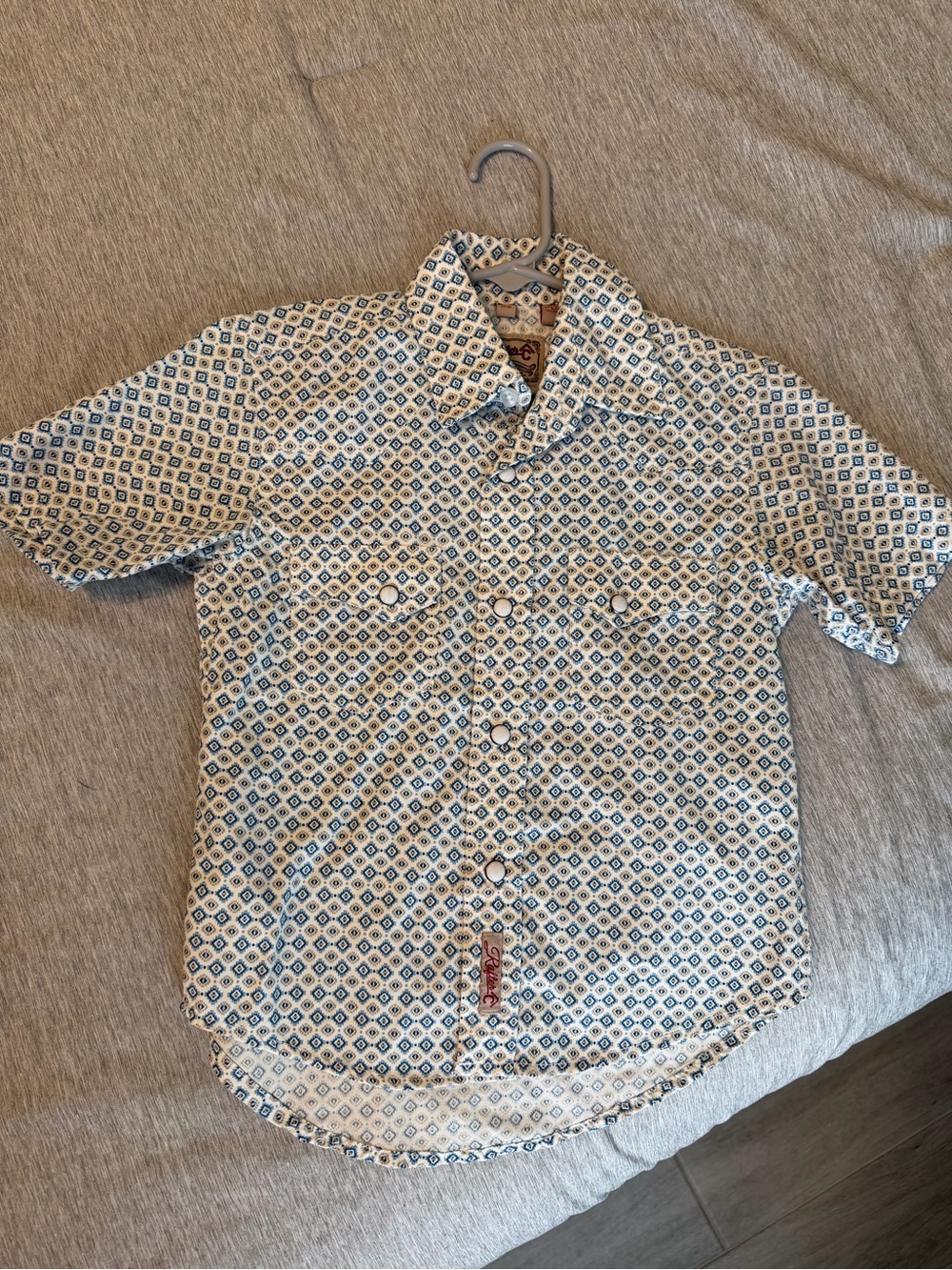 Rafter C button down western boys pearl snap shirt